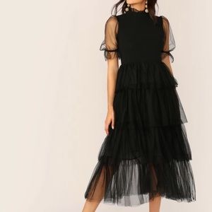 Frill Neck Dress